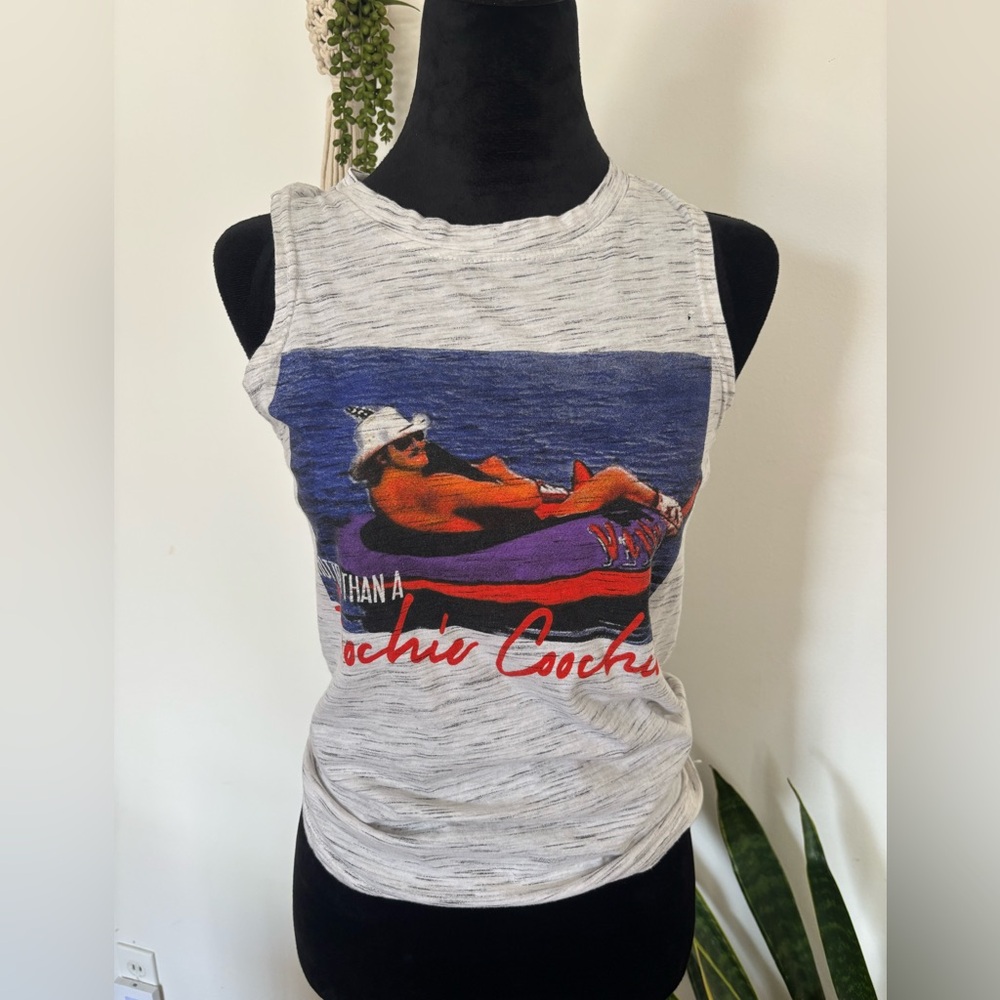 Graphic Tank, Red & Purple Tube Float Design hoochie coochie alan jackson